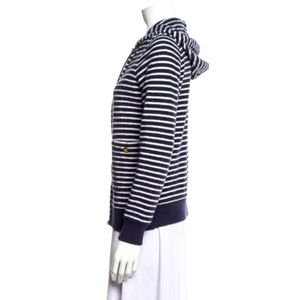 Tory Burch blue striped blazer size XS 100% Cotton